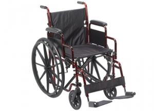 Rebel Quick Release Lightweight Wheelchair with detachable, elevating leg rests